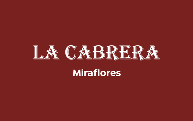 La Cabrera - Miraflores gift card for Peru