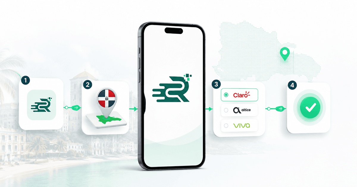 Step by step: send a top-up to the Dominican Republic